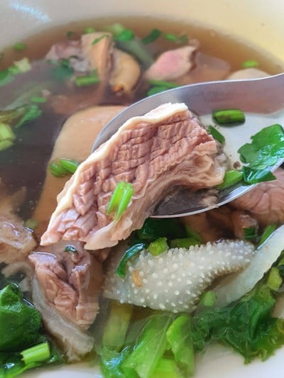 เมนูของร้าน พัฒน์เกาเหลาเนื้อ ราชพฤกษ์