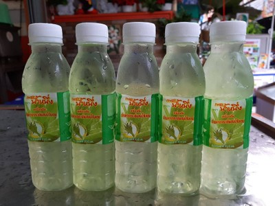 โปรลดราคาน้ำว่านหางจระเข้ผสมน้ำใบเตย(บ้านแพ้ว)