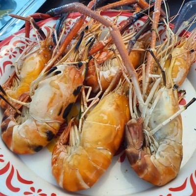 กุ้งเผา