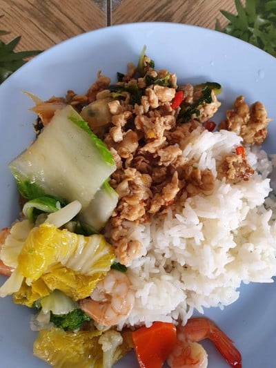 ข้าวแกง-ผัดผัก, กระเพรา
