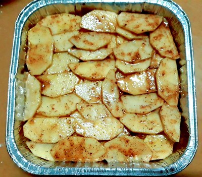 วิธีทำ แอปเปิ้ลช็อตเบรดบาร์ Apple Crisp Shortbread Bars/Apple Crisp Bars 