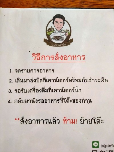 ป้ายราคาหรือสมุดเมนู