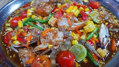 ตำปูม้าข้าวโพด