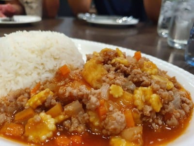 ข้าวราดเต้าหู้หมูสับ