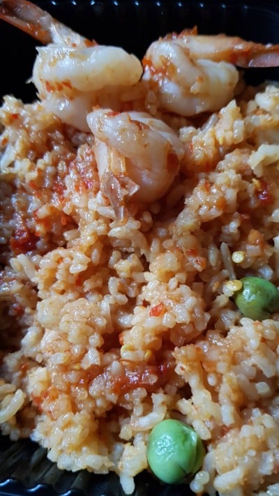 ข้าวผัดน้ำพริกกุ้งสด