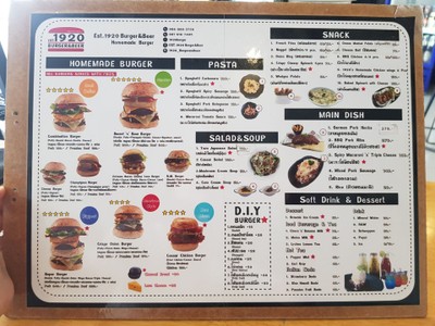 ป้ายราคาหรือสมุดเมนู