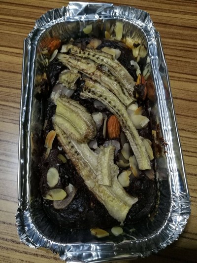 Healthy Banana Cake Dark Chocolate (No sugar added)