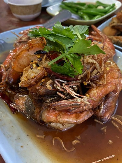กุ้งซอสมะขาม