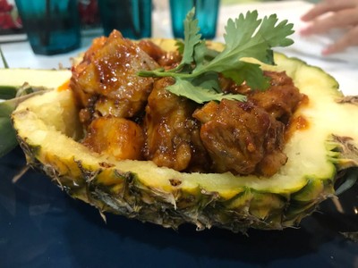 หมูอบสับปะรด 120฿👍