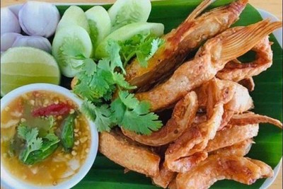 ท้องปลาแซลมอนทอด รสออริจินัล 1ชุดใหญ่
