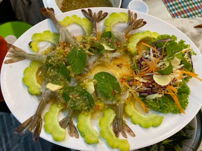 กุ้งแช่น้ำปลา