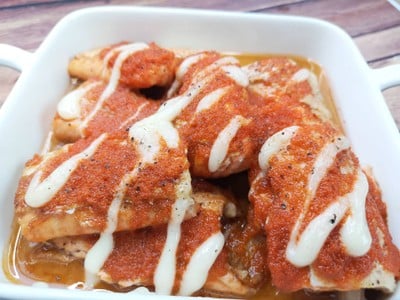 พุงปลาเเซลม่อนย่างซอสไข่กุ้ง พุงปลาเเซลม่อนย่างซอสไข่กุ้ง