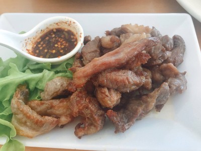 เนื้อติดมันแดดเดียว