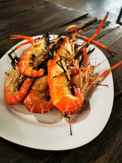 กุ้งใหญ่เผา