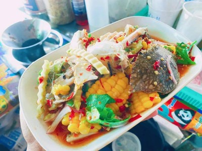 ยำปูม้า(4ตัว)