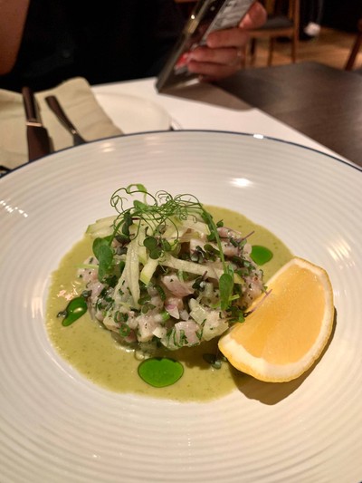 Hay-smoked Hamachi
