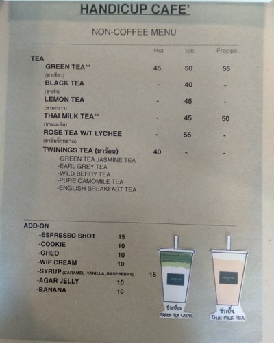 ป้ายราคาหรือสมุดเมนู