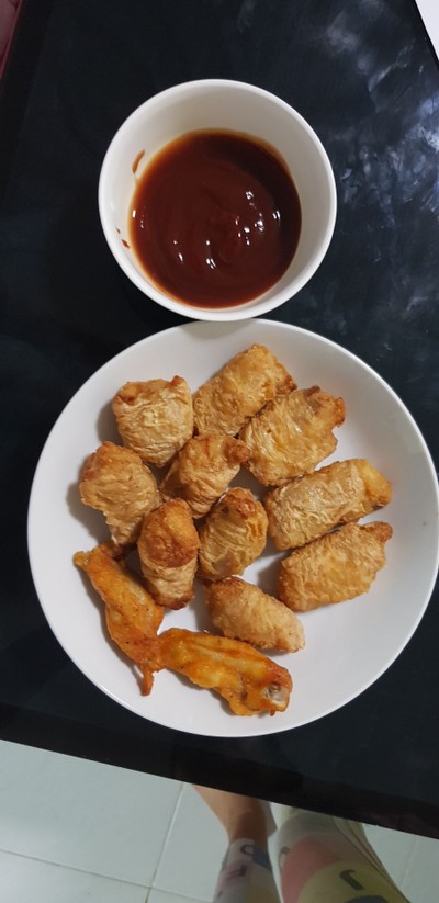 ไก่ฟองเต้าหู้ (5ชิ้น ไม่มีกระดูก ไม่เผ็ด)