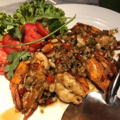 กุ้งผัดพริกเกลือ