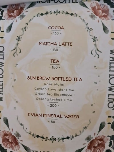 ป้ายราคาหรือสมุดเมนู