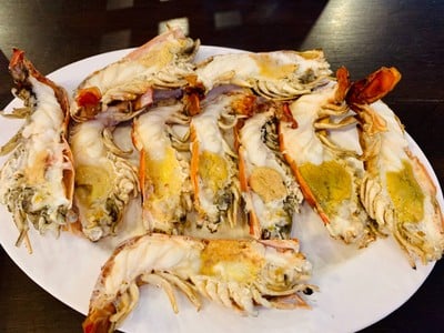 เมนูของร้าน บ.กุ้งเผา