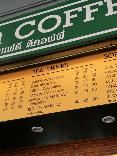 ป้ายราคาหรือสมุดเมนู