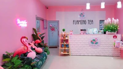 ร้านชานมฟลามิงที Chaiyaphum