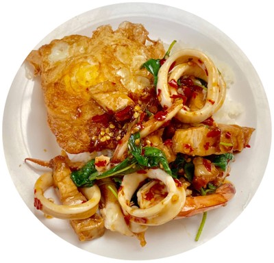 ข้าวหน้ากะเพราทะเล