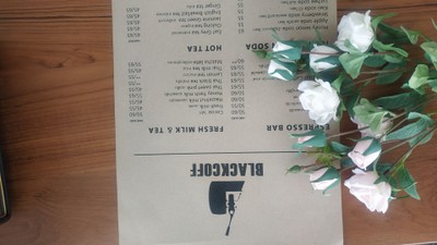 ป้ายราคาหรือสมุดเมนู