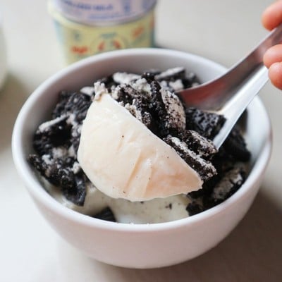 วิธีทำ วุ้นนมสดคุ้กกี้แอนด์ครีม