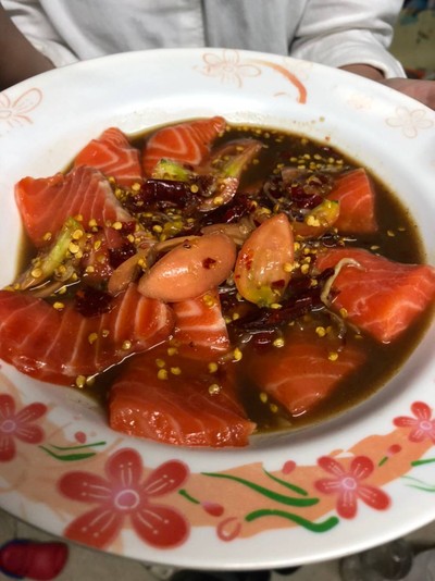 ตำเกาเหลาแซลม่อน