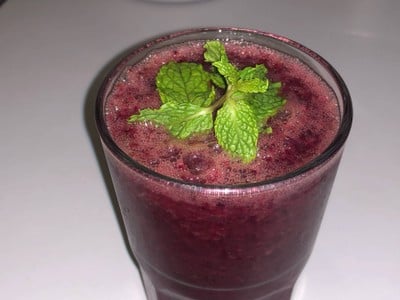 องุ่นเคียวโฮแครอทม่วงสมูทตี้ 🍇