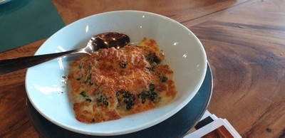 ผักโขมอบชีส