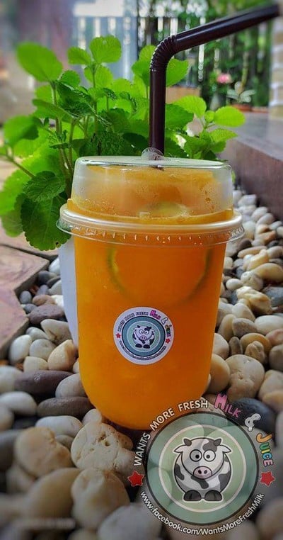 น้ำส้มแมนดารินแท้ปั่น