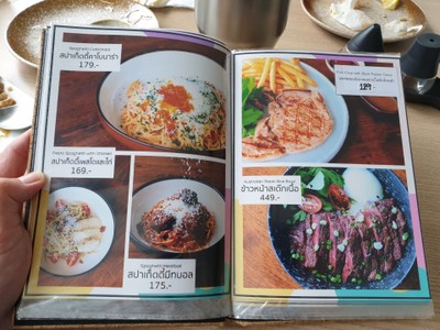 ป้ายราคาหรือสมุดเมนู