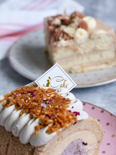 Taro Milk Tea Pork Floss Swiss Roll