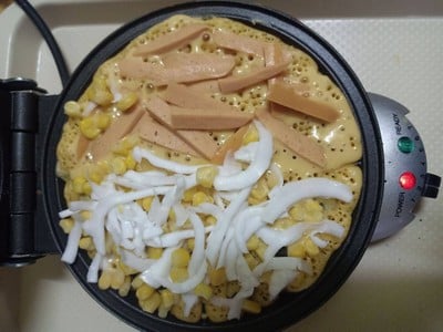 Waffle Corn + Coconut + Sausage