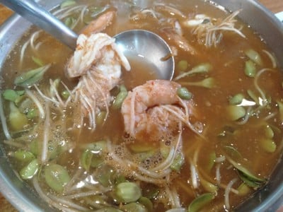 แกวา้มกุ้งสด