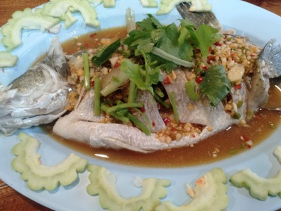 ปลากระพงนึ่ง