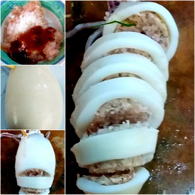 วิธีทำ ฉู่ฉี่ปลาหมึกยัดไส้ไก่สับ วิธีทำ ฉู่ฉี่ปลาหมึกยัดไส้ไก่สับ