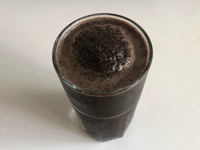 วิธีทำ Banana-Cacao&Almond Milk Smoothies