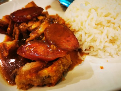 ข้าวหน้าหมูกรอบ