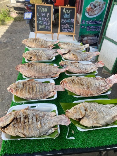 จงรักษ์ฟาร์มเมี่ยปลาเผา ไข่หมึกทอด สาขากะทู้ กะทู้