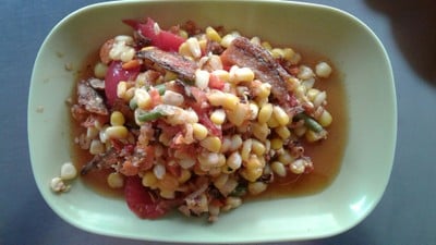 เมนูของร้าน ลาบเป็ดนายหนอม