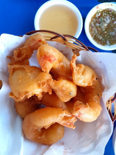 กุ้งชุบแป้งทอด
