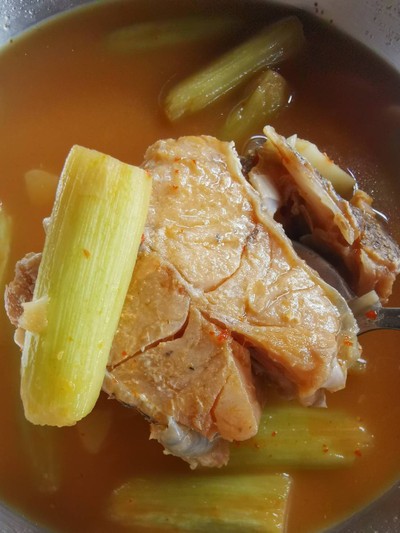 แกงส้มปลากะพง+โชน