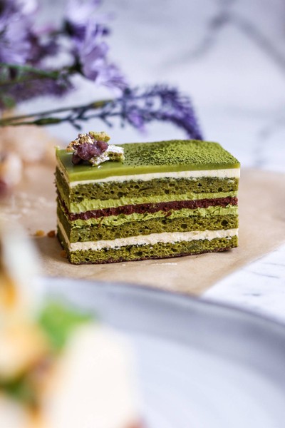 Matcha Opera Cake