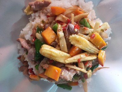 หมูผัดขี้เมา