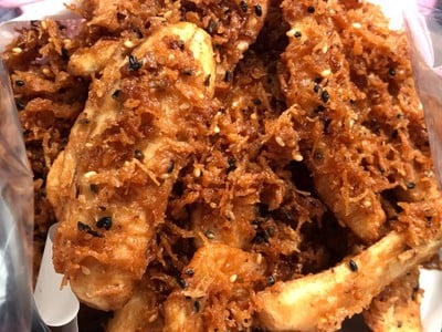 กล้วยและมันทอด