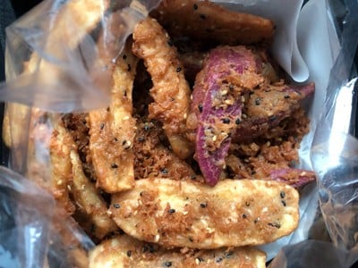 กล้วยและมันทอด